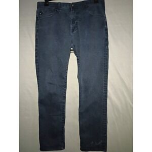 AG Adriano Goldschmied Tellis Jeans Mens 35x34 (35x29) Black Denim Modern Slim